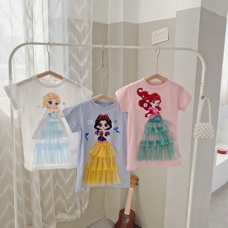 Princess daily dress / dress elsa frozen/ dress anak perempuan