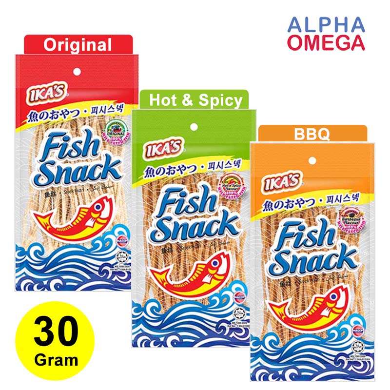

FISH SNACK MERK IKA'S - JUHI SNACK CEMILAN IKAN BERVARIAN RASA 30 GR