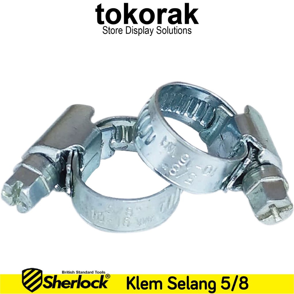 KLEM SELANG 5/8 INCH SHERLOCK KLEM CLAMP CLAM GAS