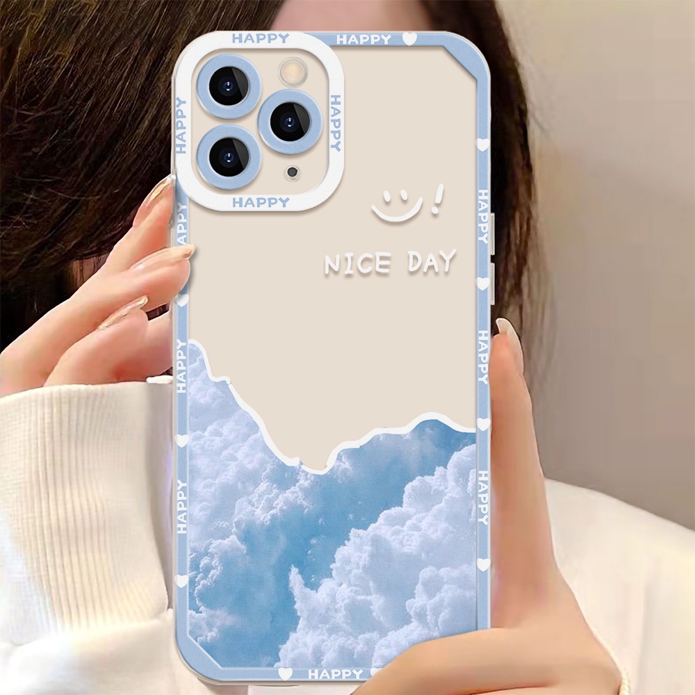 Soft Case Silikon TPU Transparan Motif Kartun Angel Eyes Untuk iPhone 13 12 11 Pro MAX XS MAX XR X 7 8 Plus SE 2020