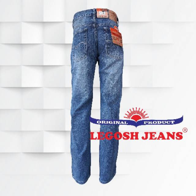 Celana Panjang Reguler fit merek Legosh Jeans Original bahan tebal dan halus