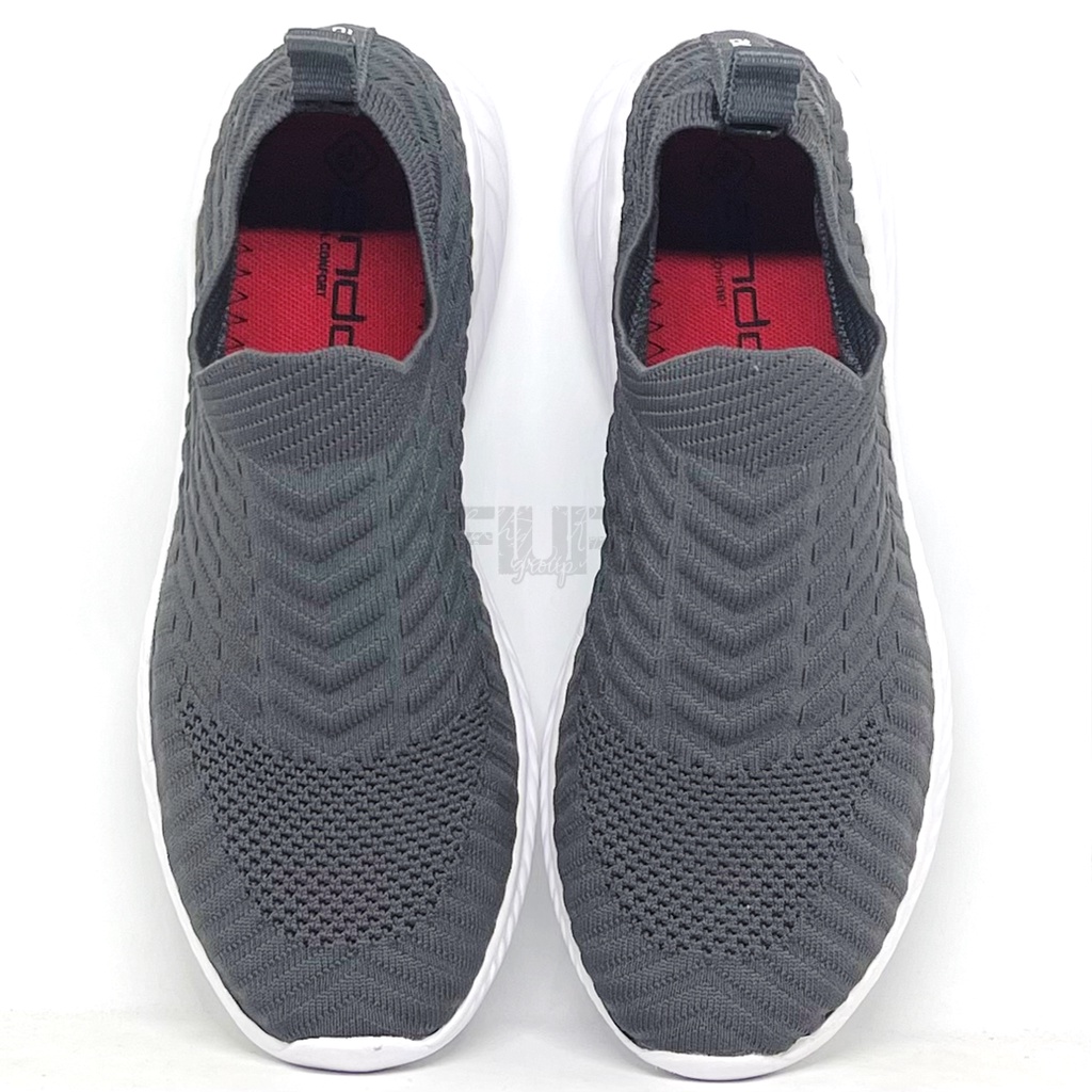 FIURI - ANDO ORIGINAL - TERACOTA 39-43 ABU ABU - SEPATU SNEAKERS PRIA - SEPATU OLAHRAGA PRIA - SEPATU KNIT RAJUT PRIA - SEPATU JOGGING PRIA - SEPATU SPORT - SEPATU CASUAL - SEPATU SLIP ON PRIA - SEPATU COWOK