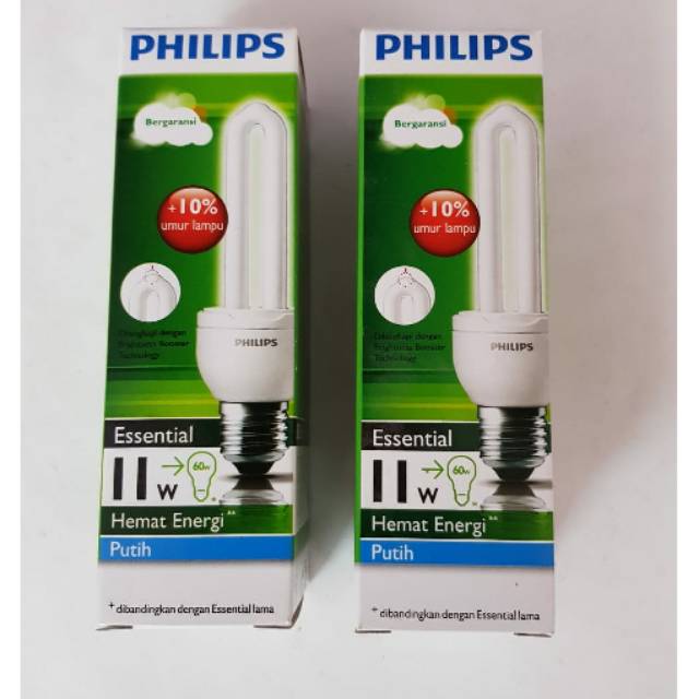 LAMPU PHILIPS ESSENTIAL PUTIH 11 WATT