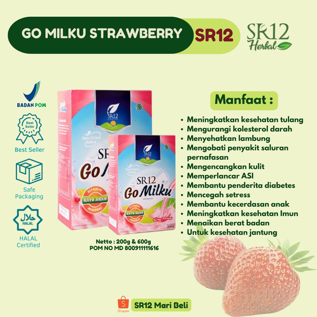 

GOMILKU STRAWBERY SR12/SUSU KAMBING ETAWA
