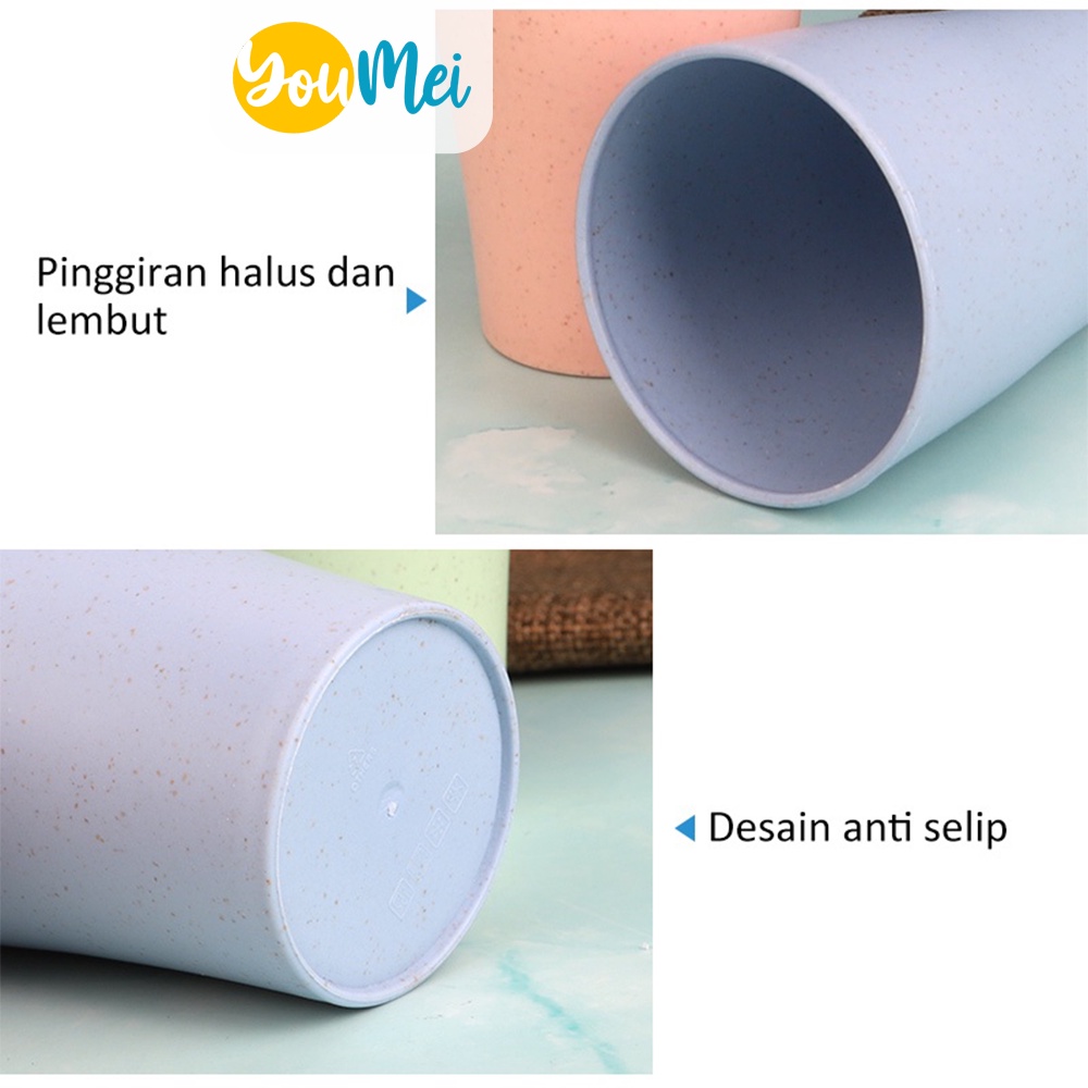 Gelas Teh / Gelas Kopi / Gelas Susu / Cangkir Kopi / Cangkir Susu / Cangkir Plastik Cup / Gelas Kumur Warna Warni - 1210