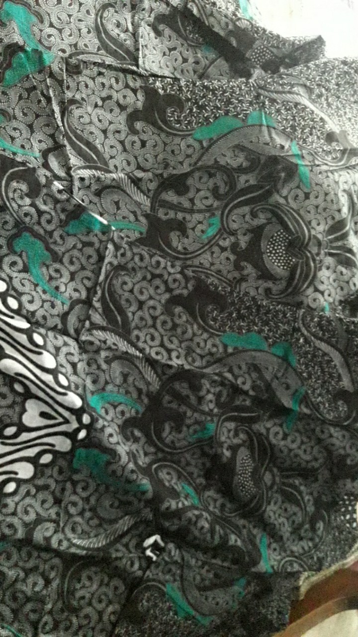 [cod] Batik Couple Keluarga Sania Ruffle Ori Ndoro Jowi Dnt Dimensi Abu