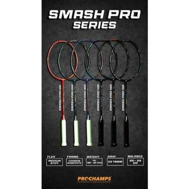 Raket Badminton Prochamps Smash pro series original