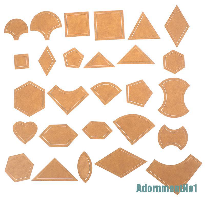 (AdornmentNo1) 54pcs / Set Penggaris Akrilik Untuk Kerajinan Tangan / Quilting / Menjahit