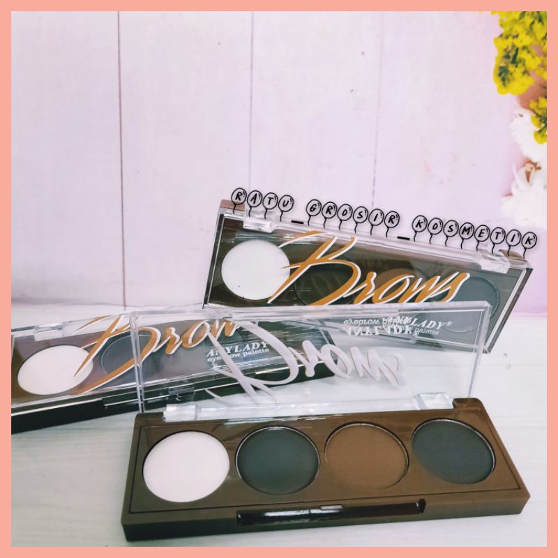 ECER!!EYEBROW PALETTE BROWS 4 COLOR ANYLADY NO.909/937