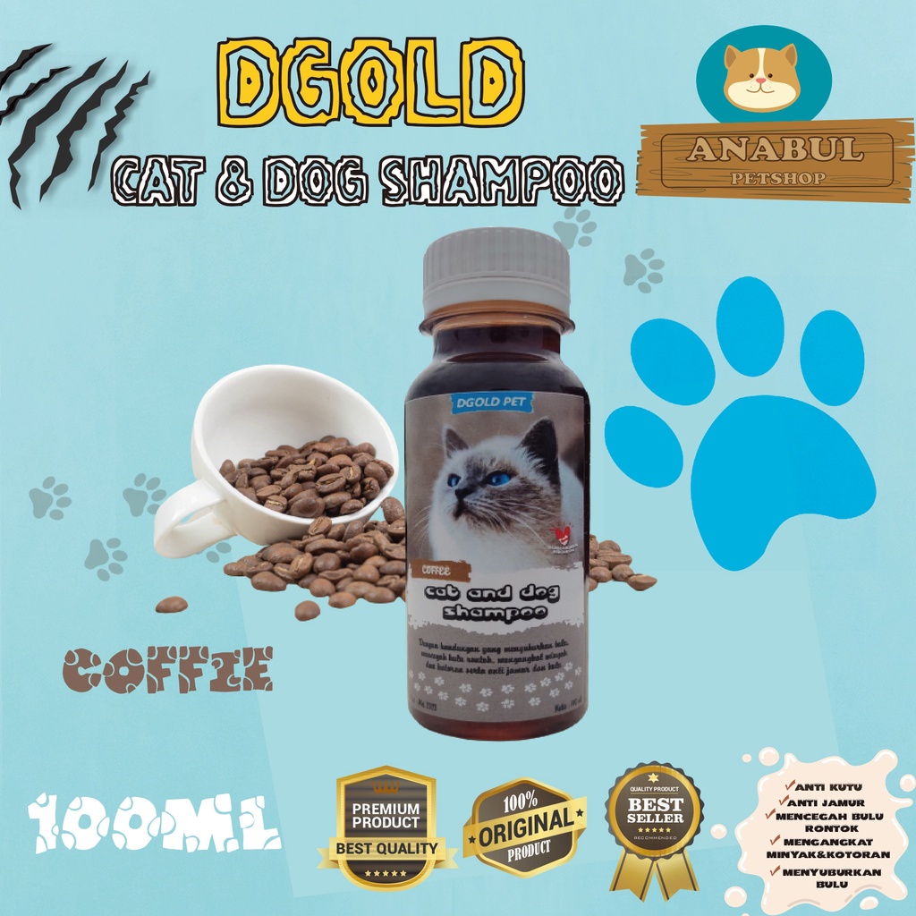 [GROSIR] SHAMPOO KUCING ANJING ANTI KUTU JAMUR DGOLD 100ML MENCEGAH BULU RONTOK VARIAN AROMA MAWAR,LANVENDER,JASMINE,KOPI,BUBBLEGUM