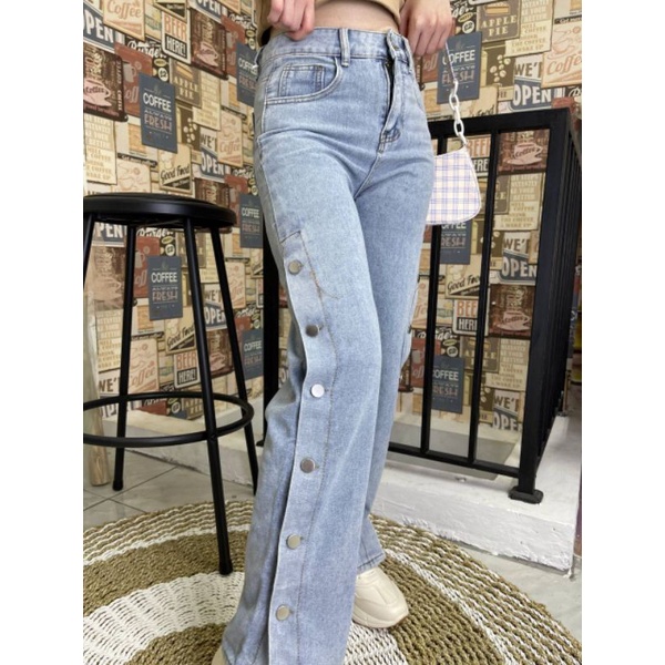 Celana jeans wanita kekinian highwaist Korean style X501