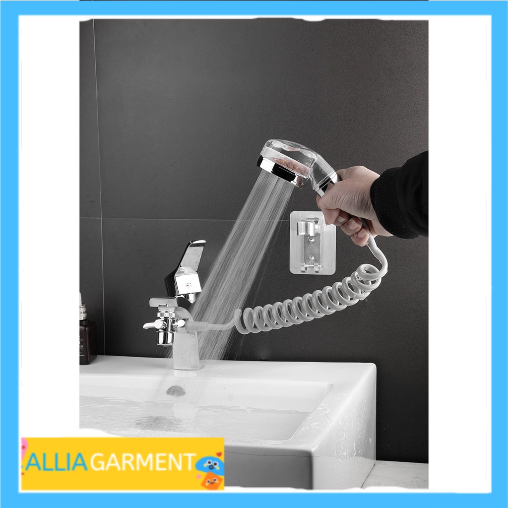 Shower Kamar Mandi Kran Selang Air Wastafel Dapur Set Cuci Rambut Tangan Piring