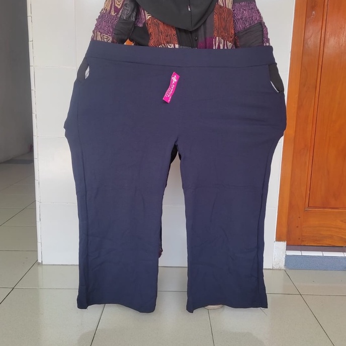 celana kulot panjang polos super jumbo XXXXXL / kulot wanita ukuran besar