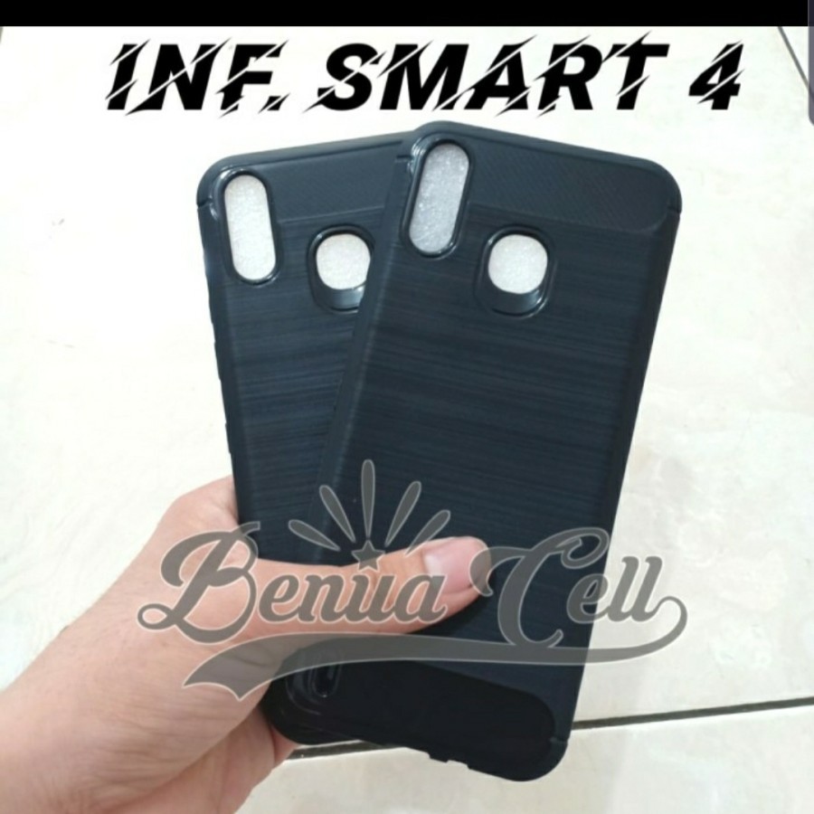 INFINIX SMART 4 SMART 5 SMART 3 PLUS Silicon Carbon Slim Fit Soft Case Premium