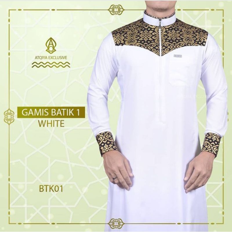 BATIK1 by Atqiya Exclusive / Gamis Pria / Jubah / Busana Muslim