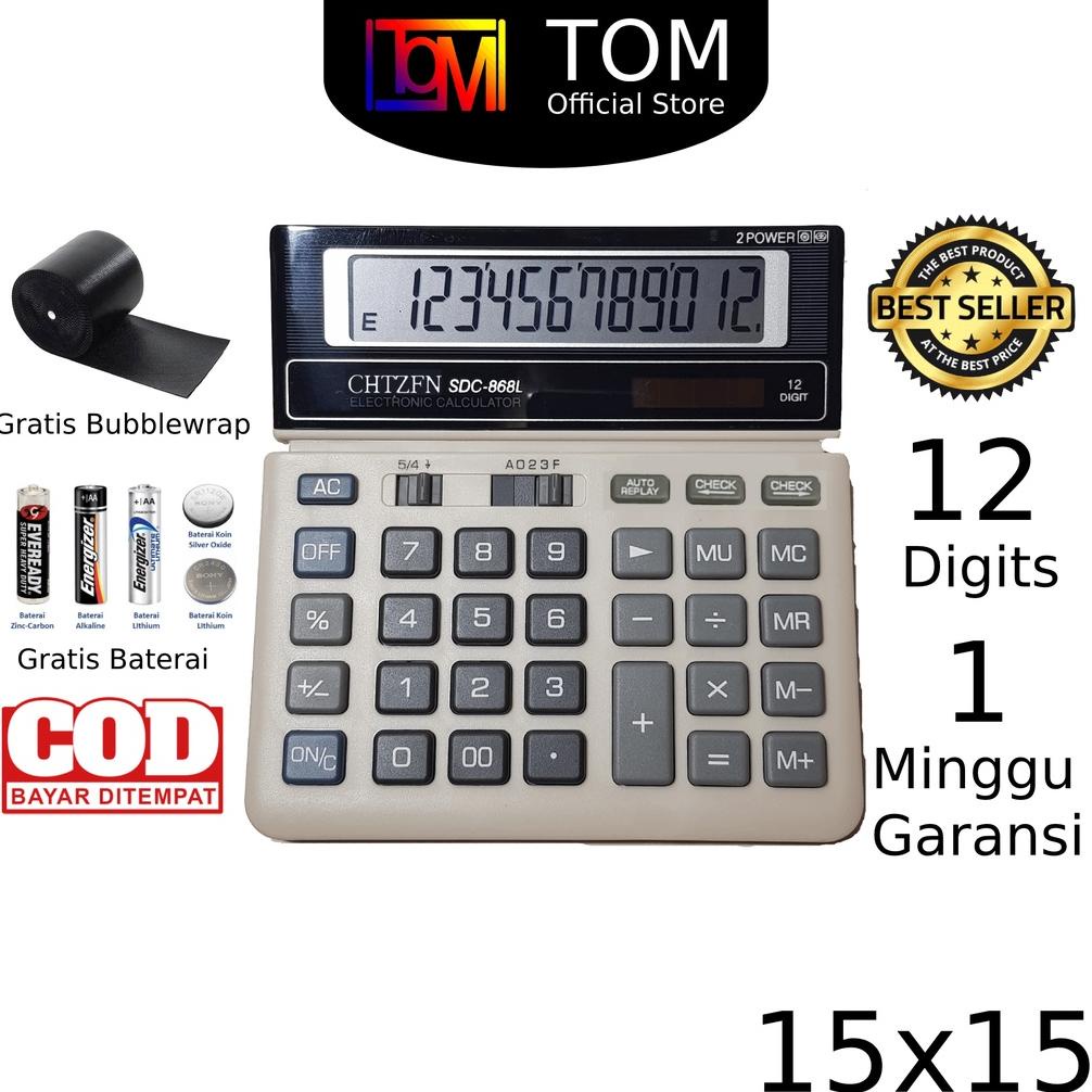 

((BISA COD)) Kalkulator Check 868L 12 Digit - Kakulator Dagang / Kalkulator check / Calculator 12 Digit 868L