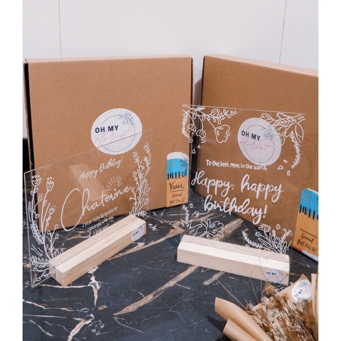 

GIFT BOX ACRYLIC CUSTOM/HAMPERS ACRYLIC