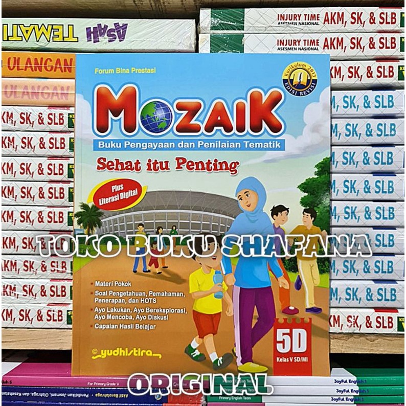 Paket 5 Buku Mozaik 5A 5B 5C 5D 5E Yudhistira Kelas 5 SD K13 Revisi - Pengayaan &amp; Penilaian Tematik