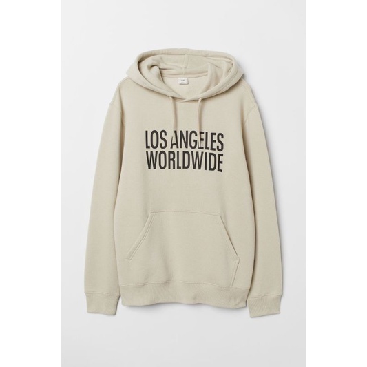 Hoodie Los Angeles Worldwide h&amp;m Hoodie h&amp;m LOS ANGELES WORLDWIDE pakaian pria sweater sweatshirt