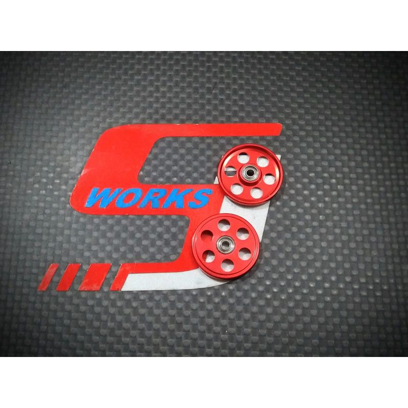 Rep Tamiya 19mm Lightweight Roller RED