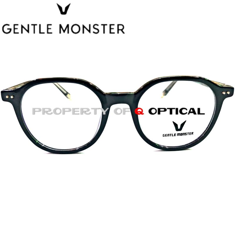 Kacamata Frame Pria Dan Wanita Gentle Monster G2816-C1 Black Gkossy Model Elegan