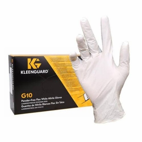 KLEENGUARD G10 FLEX WHITE NITRILE GLOVES