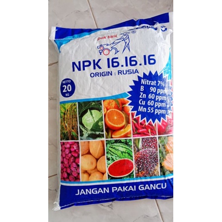 Pupuk NPK 16-16-16 Pak Tani Repack 1 Kg