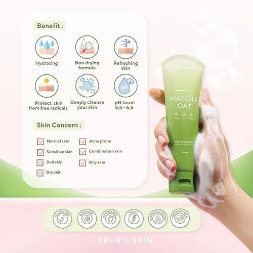 True To Skin Matcha Oat Gentle Cleanser