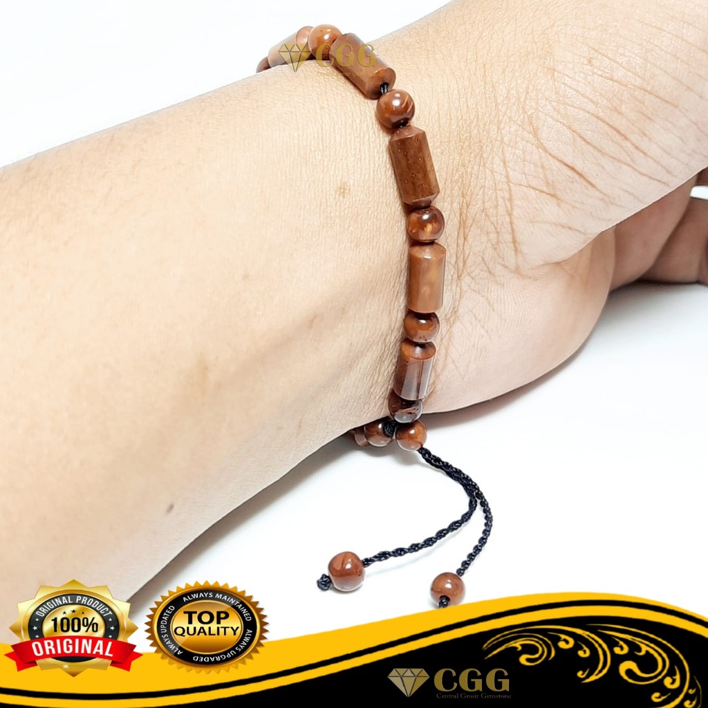 Gelang Pria Wanita Kayu Kaokah Kokka Asli Original Garansi