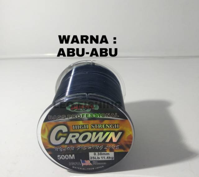 SENAR CROWN LINE SANPPER IGFA USA STANDART PANJANG 500M DAN 100M MATERIAL FROM JAPAN SIZE 0.20 0.23 0.25 0.28 0.30 0.33 0.35 0.37 0.40 0.45 0.50 0.55 0.60