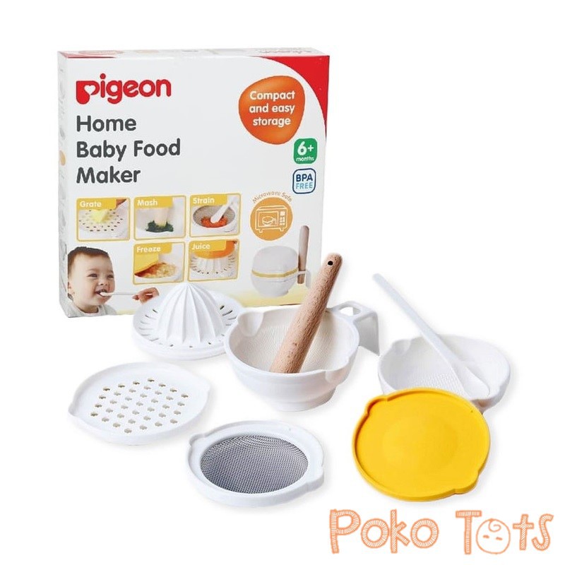 Pigeon Home Baby Food Maker Set Penghalus dan Pengolah Makanan Bayi