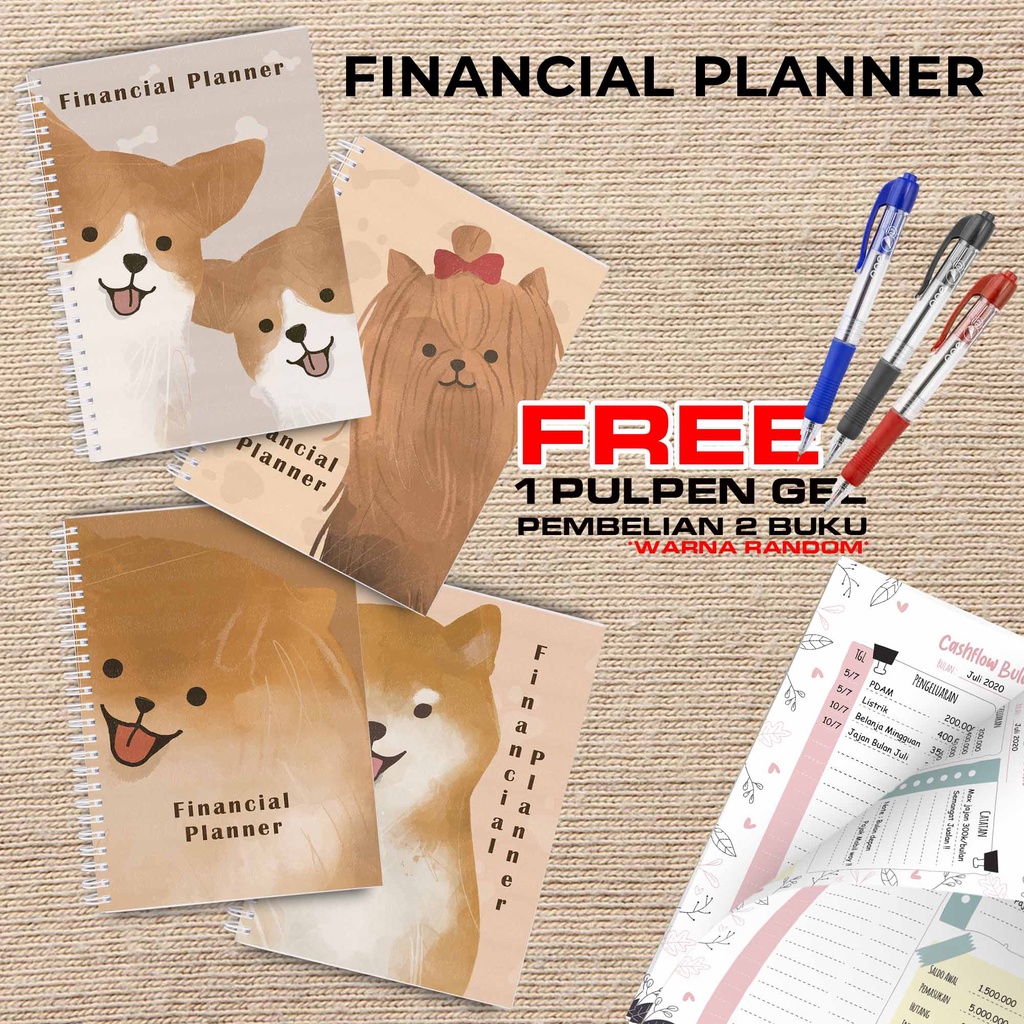 

Artomaringi Uang Planner / Financial Planner Beli 2 Buku Gratis Pen Gel Kode FP01