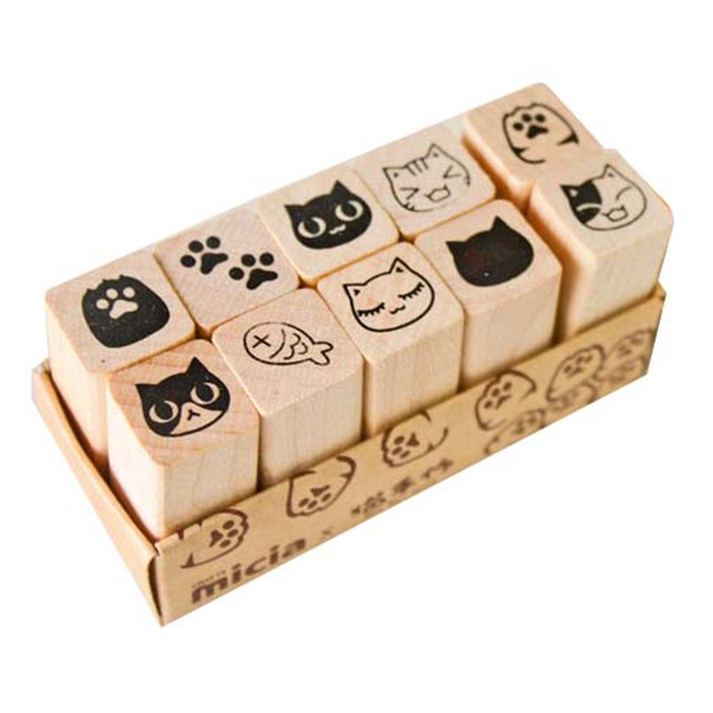 

Micia Ten Pieces Stamp Set - Animal