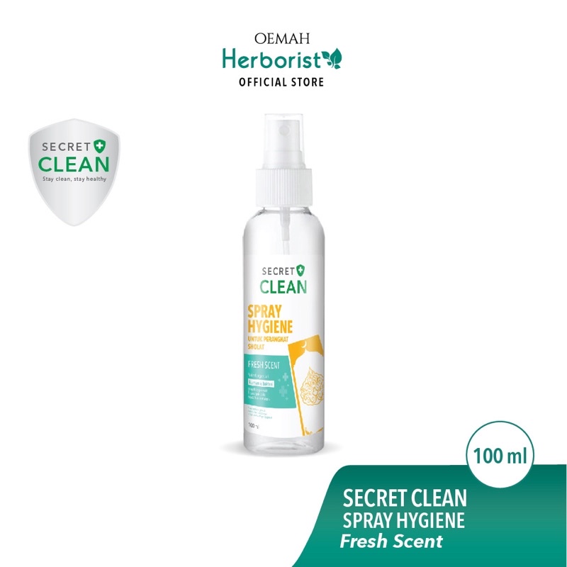 SECRET CLEAN - Spray Hygiene 100 ml Disinfektan Sajadah - Baju