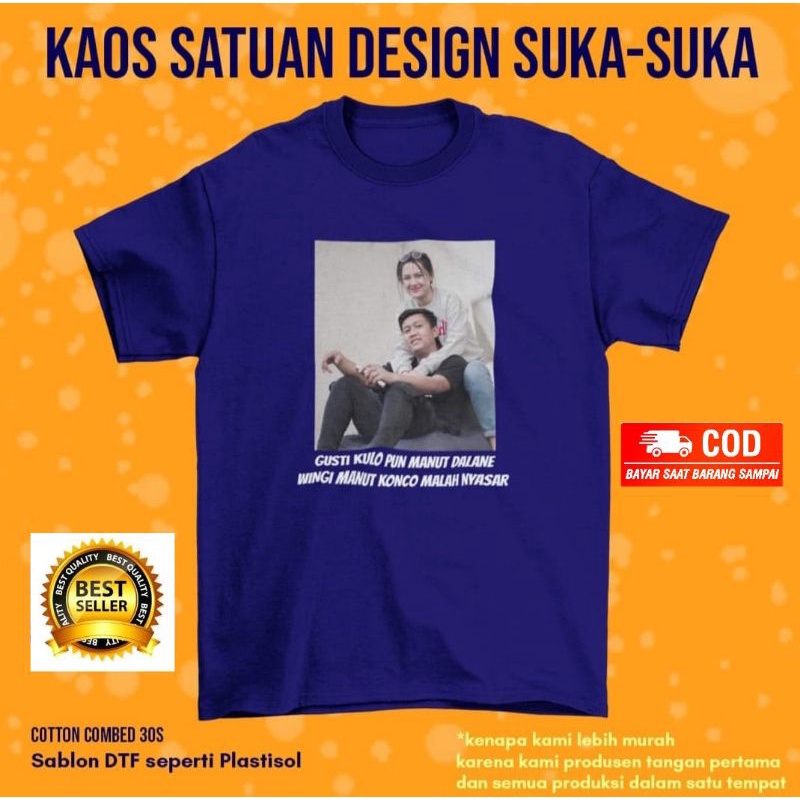 KAOS SABLON SATUAN DESAIN SENDIRI//SABLON PLASTISOL DTF//DTG/SABLON FOTO