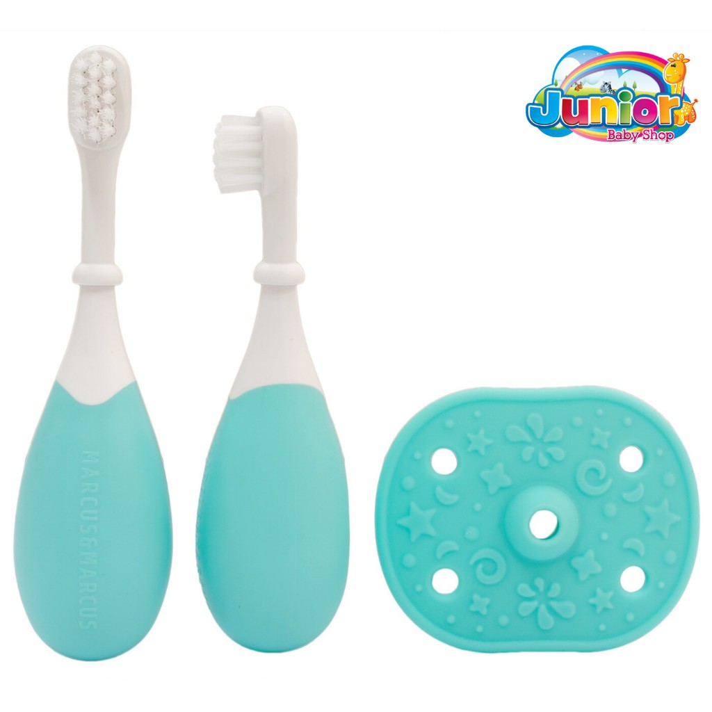 Marcus &amp; Marcus 3-Stage Palm Grasp Toothbrush Set