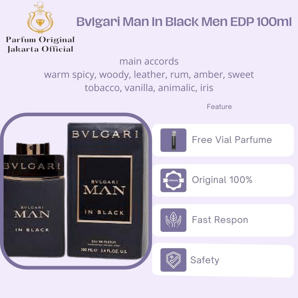 Parfum Parfume Perfume Asli Perawatan Kecantikan Original Import Branded Pria Laki Laki Cowok Bvlgar