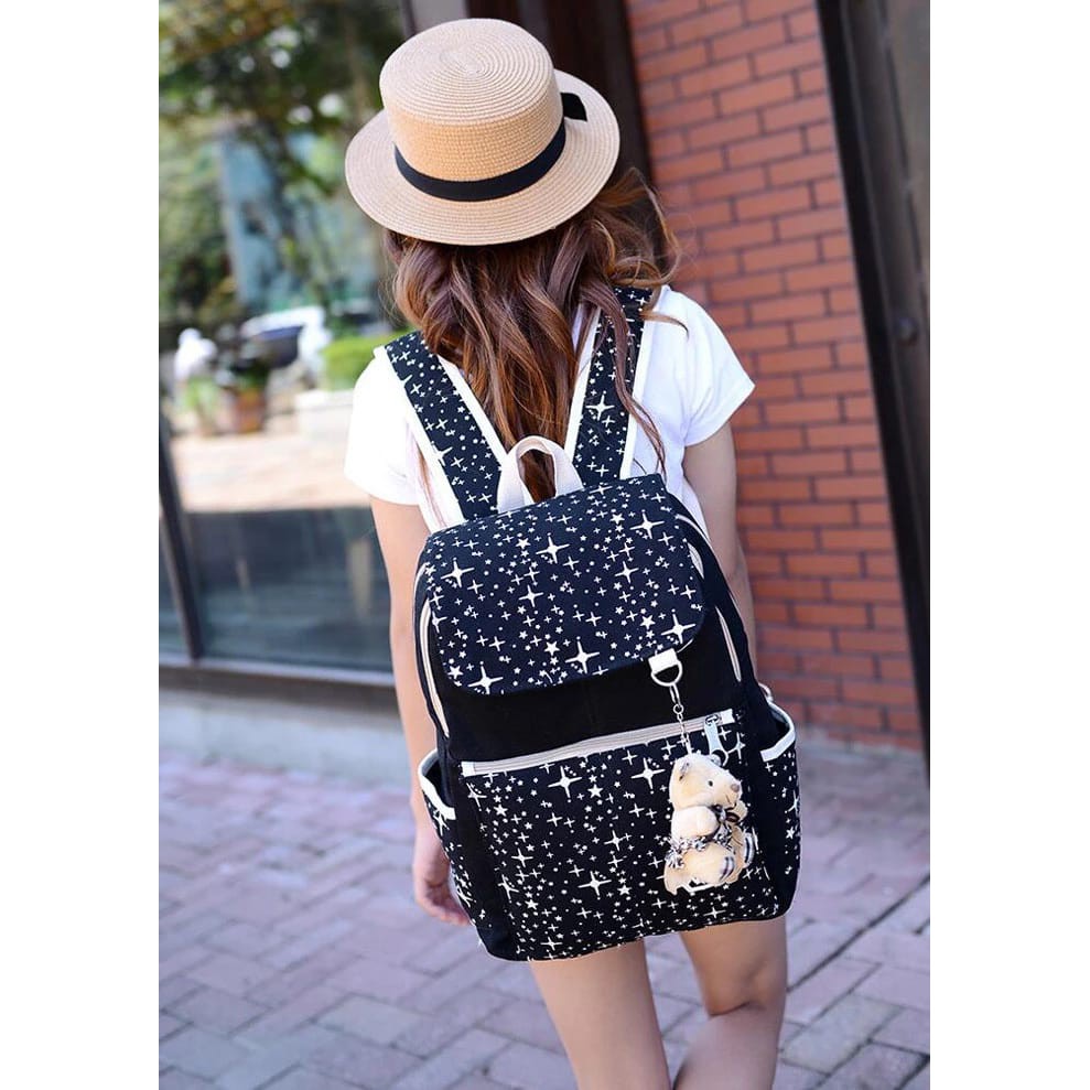ARMELIA SHOP_Tas Sekolah Anak_Tas Anak Perempuan_Tas Ransel Backpack Korea Fashion _Bintang Tutup
