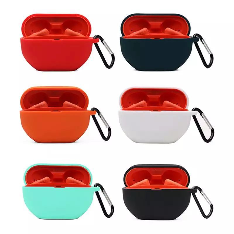 case Casing Silicon Protective Earphone Sony WF- SP800N + Carabiner hitam