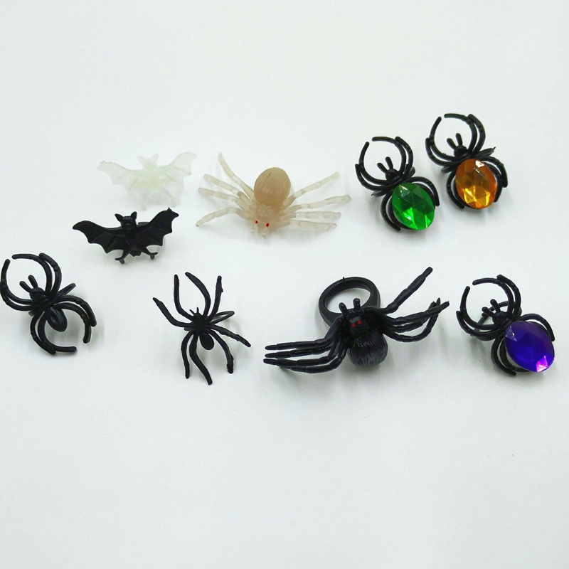 Zzz Cincin Kelelawar Bahan Plastik Untuk Hadiah Halloween Anak