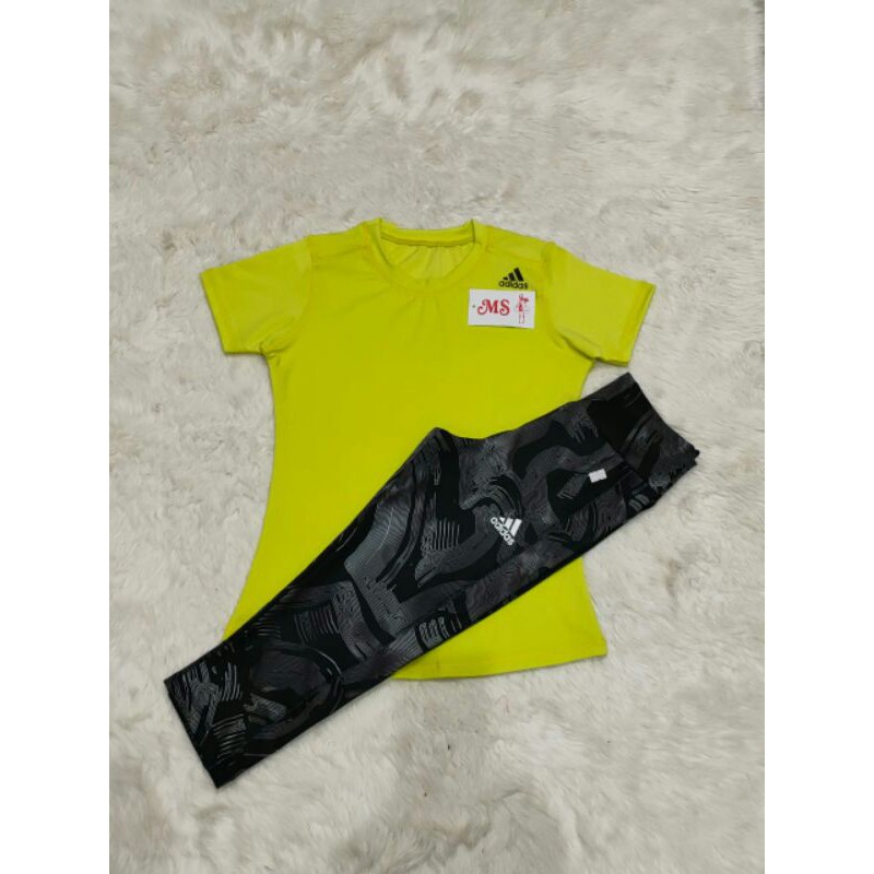 Baju Senam Setelan Wanita Celana 7/8