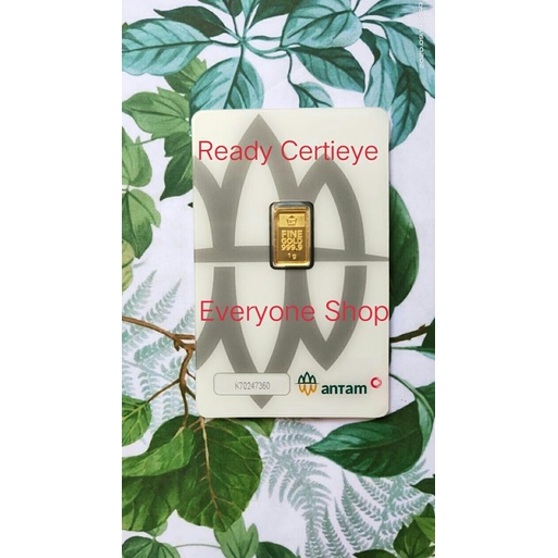 LOGAM MULIA EMAS ANTAM  CERTIEYE 1 GRAM TERBARU-1 gr