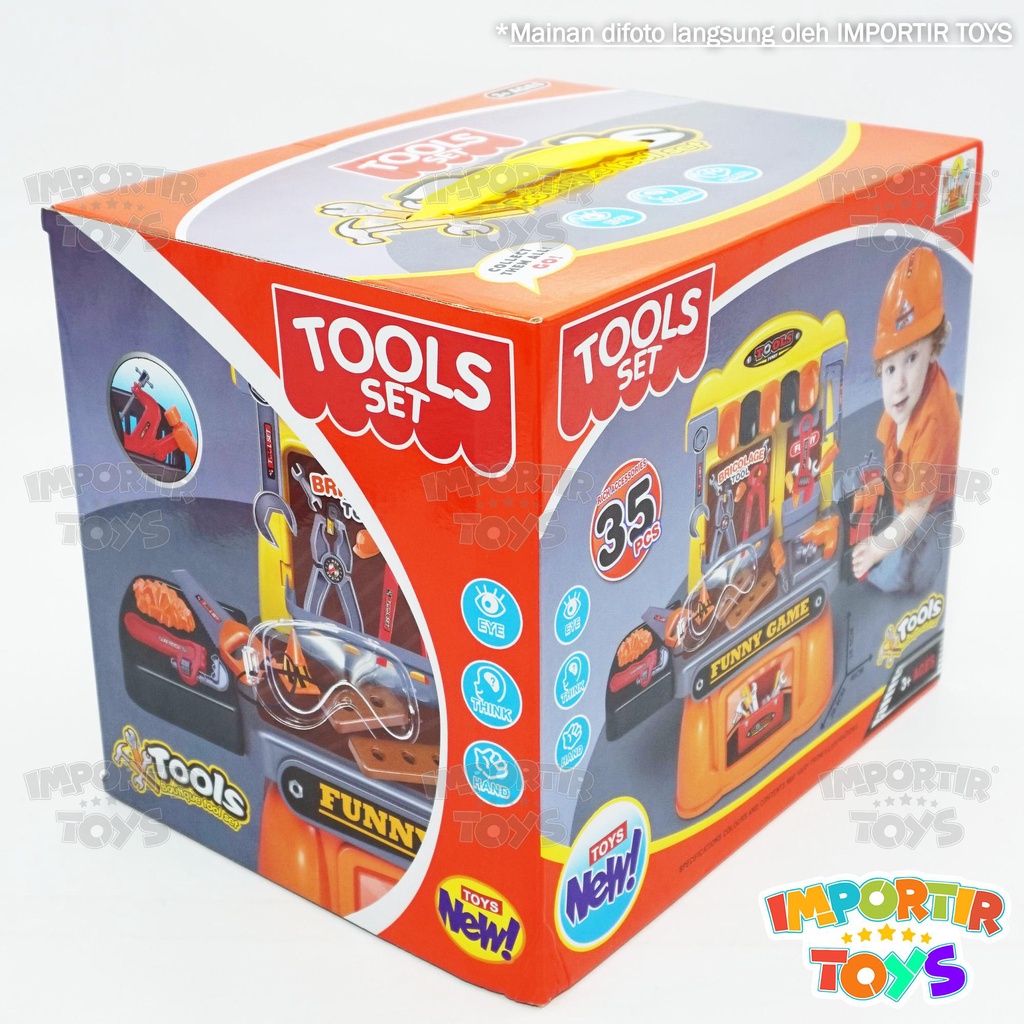 Mainan Anak Peralatan Perkakas Box Tools Set Peralatan Pertukangan