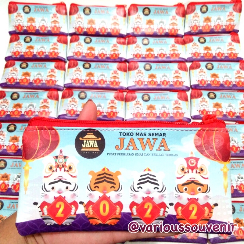 Custom Nama Dompet Imlek Angpao Panjang Minimum 25pcs 1 Gambar 1 Nama Sama PO 7 Hari Size 17x9cm