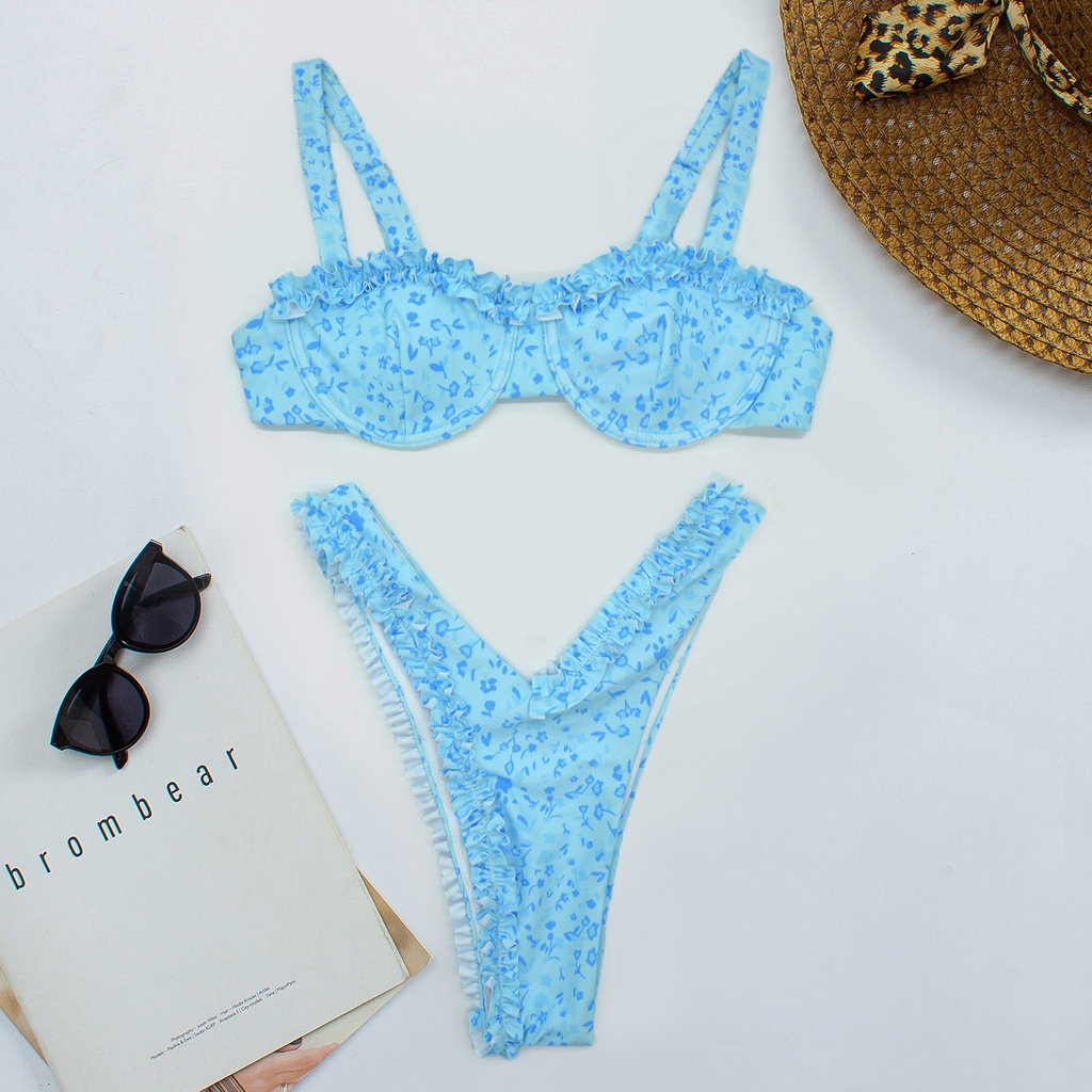 #Sisjuly# New swimsuit split strap halter swimsuit