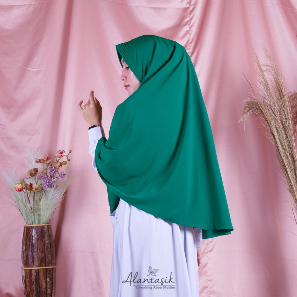 Alantasik - JILBAB SYARI WOLFIS UK L PET ANTEM KHIMAR HIJAB JUMBO WOLLPEACH R.22
