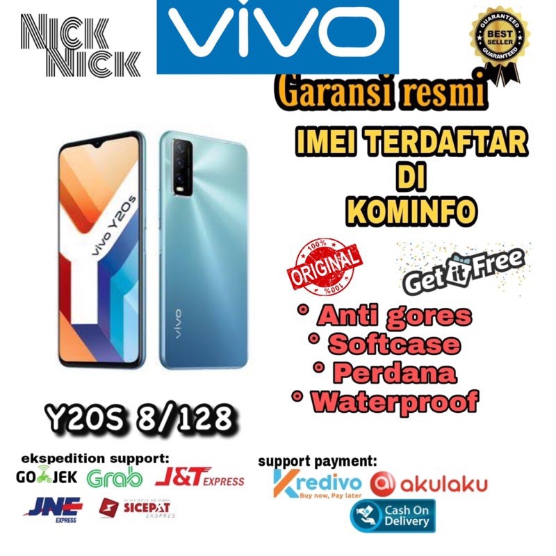 PROMO Cuci Gudang HP Vivo Y20S 8/128 Garansi Resmi