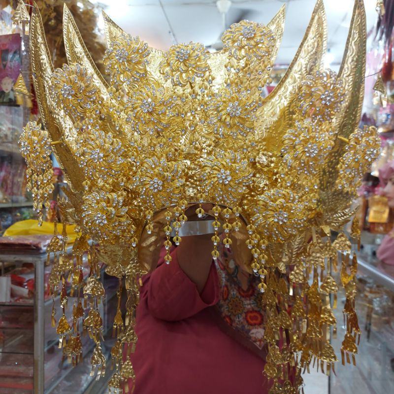 SUNTING PENGANTIN ADAT MINANG PADANG RUMAH ADAT UKURAN BESAR