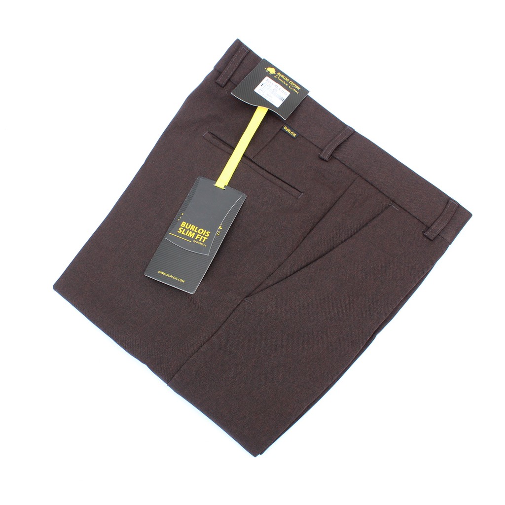 celana kantor coklat formal pria slimfit / celana kain pria / celana bahan dasar pria