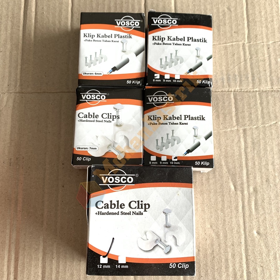 Klip Kabel Vosco Klem Kabel Beton Sadel Beton Vosco 10mm